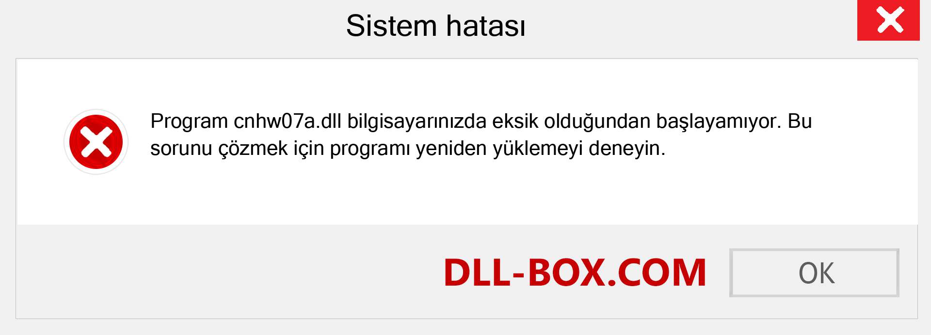 cnhw07a.dll dosyası eksik mi? Windows 7, 8, 10 için İndirin - Windows'ta cnhw07a dll Eksik Hatasını Düzeltin, fotoğraflar, resimler